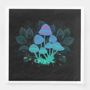 Toadstools in Bushes Napkin