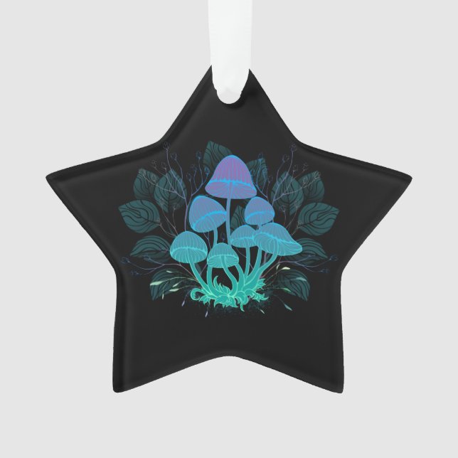 Toadstools in Bushes Ornament (Front)