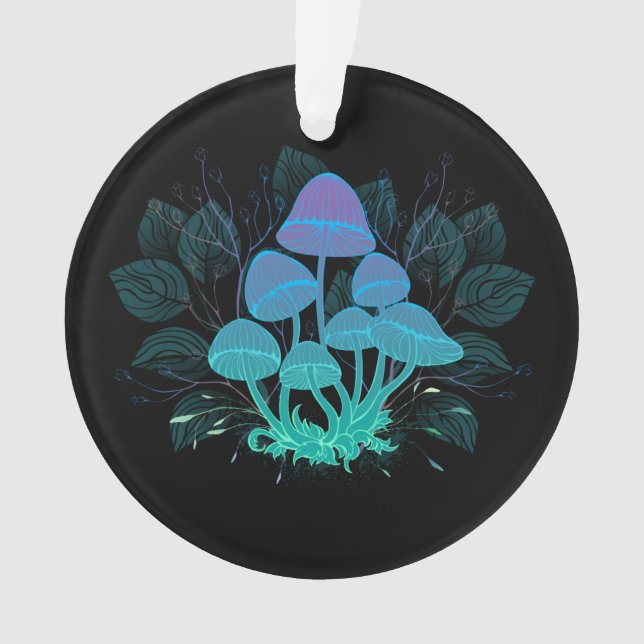 Toadstools in Bushes Ornament (Front)