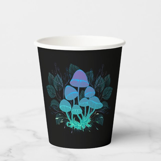 Toadstools in Bushes Paper Cups (Front)