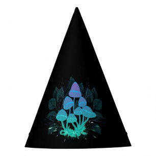 Toadstools in Bushes Party Hat