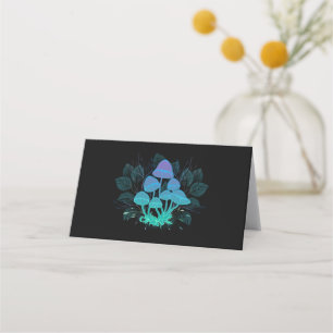 Toadstools in Bushes Place Card