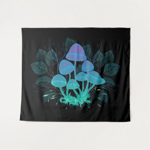 Toadstools in Bushes Tapestry