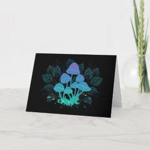 Toadstools in Bushes Thank You Card