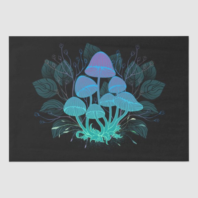 Toadstools in Bushes Tissue Paper (Front)