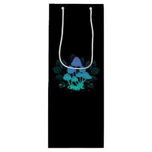 Toadstools in Bushes Wine Gift Bag