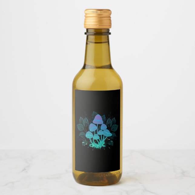 Toadstools in Bushes Wine Label (Front)