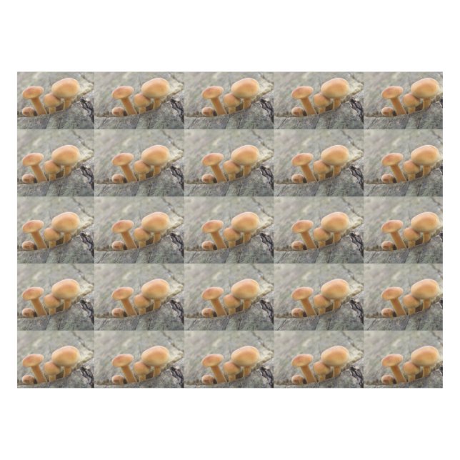 Toadstools on a Tree Trunk Tablecloth (Front (Horizontal))