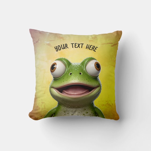 ToadTally Awesome Throw Pillow (Front)