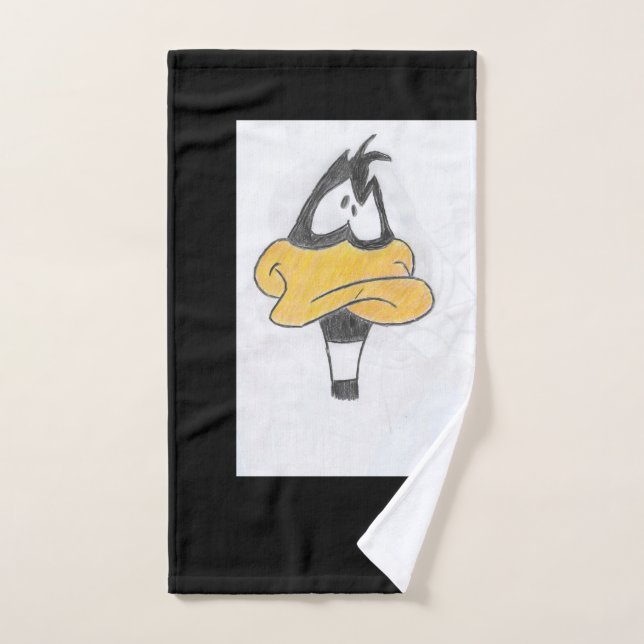 toalha de mão de desenho a lápis (Serviette à main)