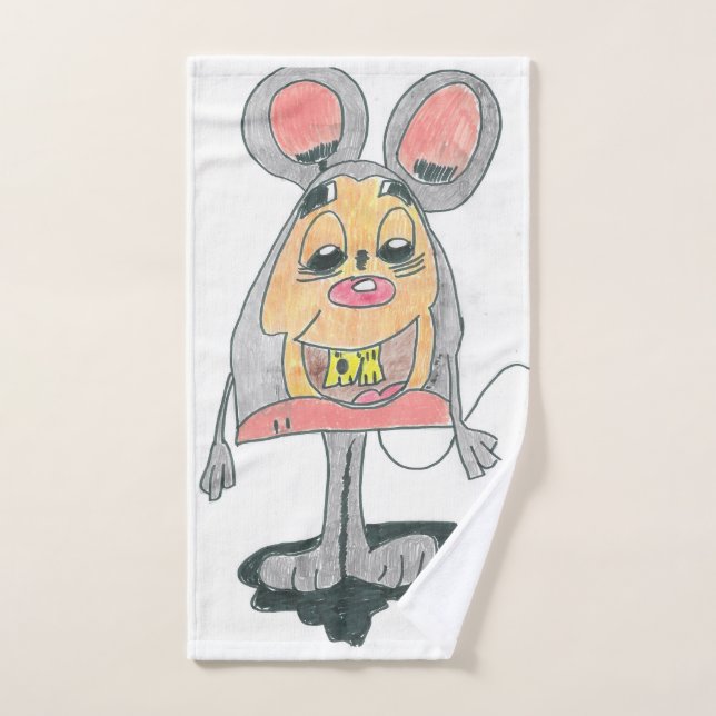 Toalha de mão desenho a lápis (Serviette à main)
