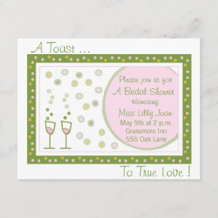 toast, A Toast ..., To True Love ! Invitation