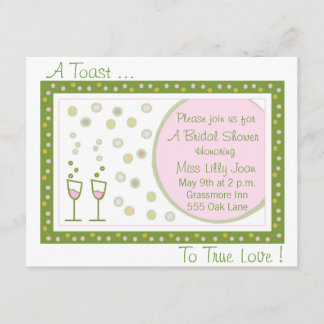 toast, A Toast ..., To True Love ! Invitation