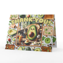 Toast Avocado - Carte de remerciements