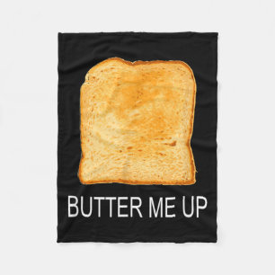 Toast Bread Funny Halloween Costume Fleece Blanket