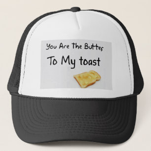 Toast Bread Love Words Trucker Hat