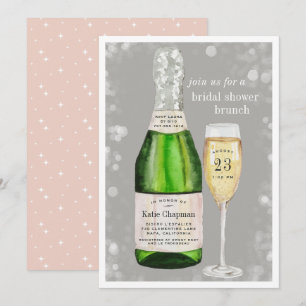 Toast Bubly   Fête des mariées Brunch Invitation