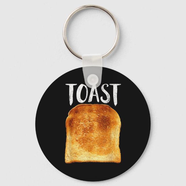 Toast Costume Halloween Funny Bread Lover Christma Keychain (Front)