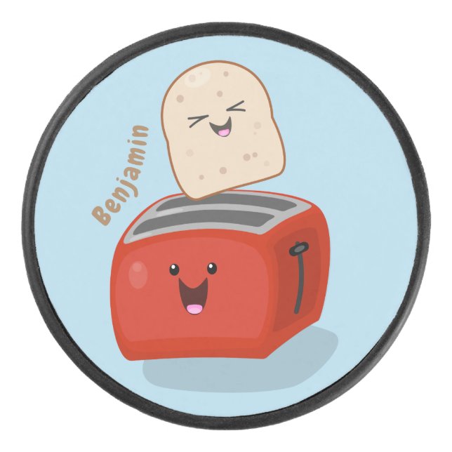 Toast de Cute kawaii et dessin animé de grille-pai (Devant)