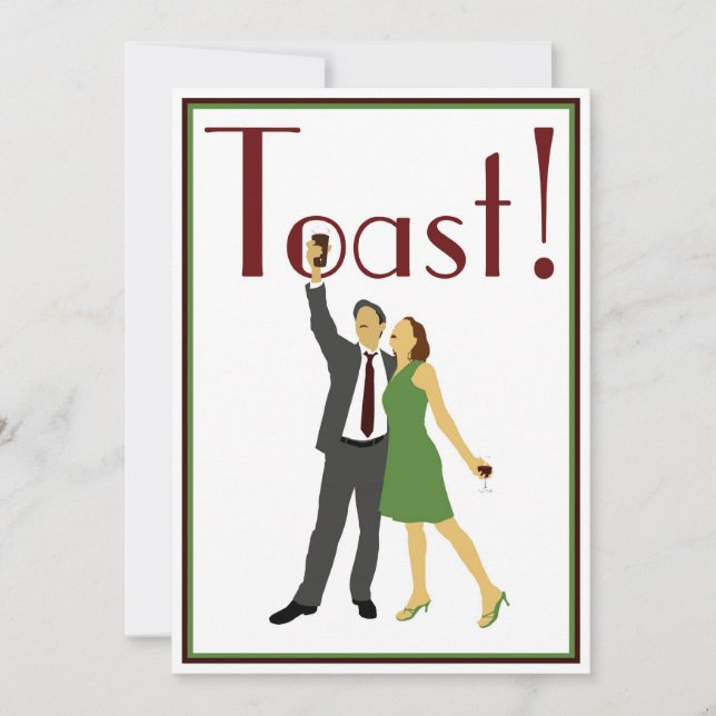 Toast ! Dîner de répétition / Invitation de fête (Devant)