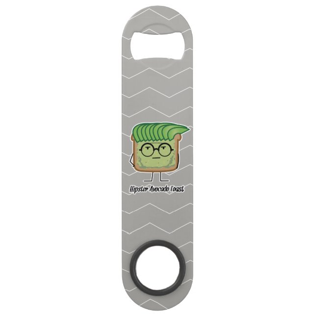 Toast Hipster de l'Avocado lunettes de poils grais (Devant)