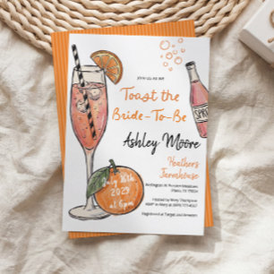 Toast the Bride   Bridal Brunch   Bridal Shower Invitation