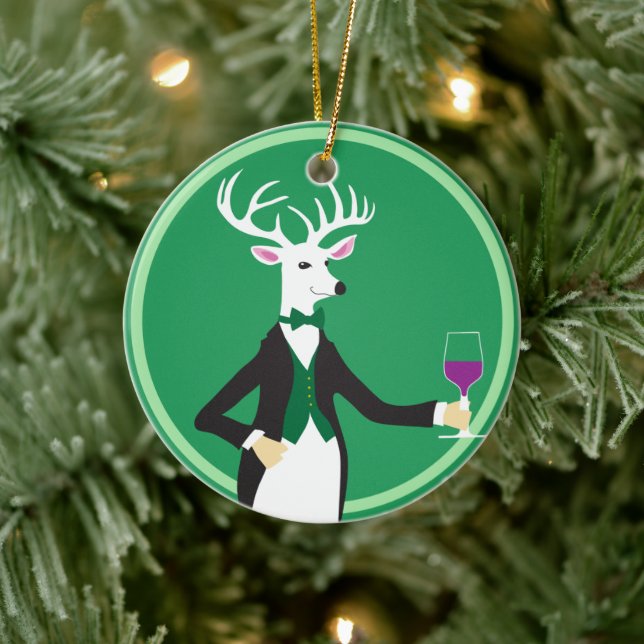  Toast the Season! Ceramic Ornament (Tree)
