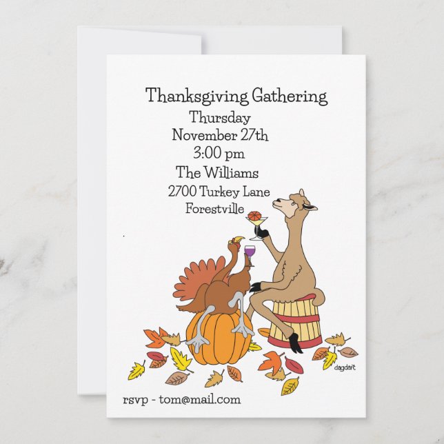 Toast the Season Invitation (Front)