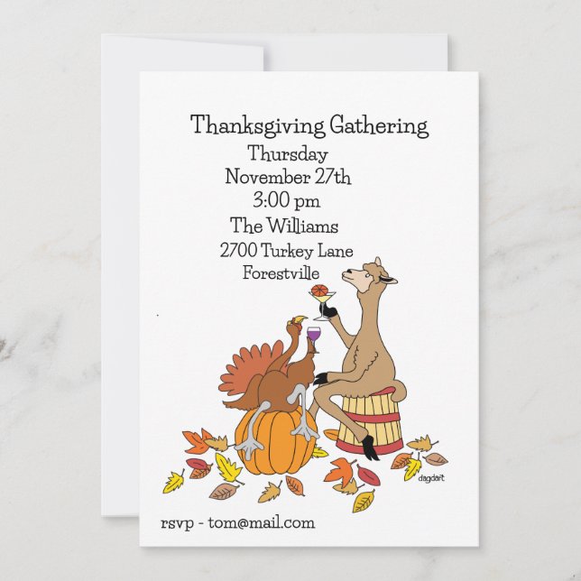 Toast the Season Invitation (Front)