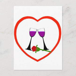 Toast to Love Postcard