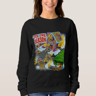 Toasted Gingerbread Man Holiday Humour Sweatshirt
