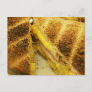 Toasted ham & cheese postcard