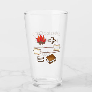 Toasted Marshmallow Campfire S'mores Summer Camp Glass