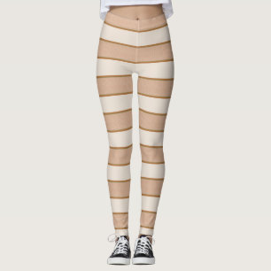 Toasted Marshmallow Stripes Leggings
