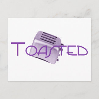 Toasted - Retro Toaster - Purple Postcard