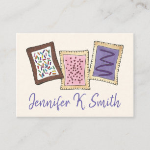 Toaster Pastries Bakery Baker Pastry Chef Sweets Business Card