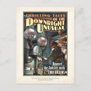 Toaster with TWO BRAINS Postcard