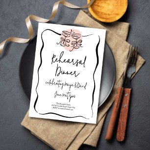 Toasting Doodle Rehearsal Dinner Invitation