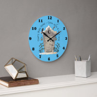 Toasty Buns Bathroom fun winter wall clock