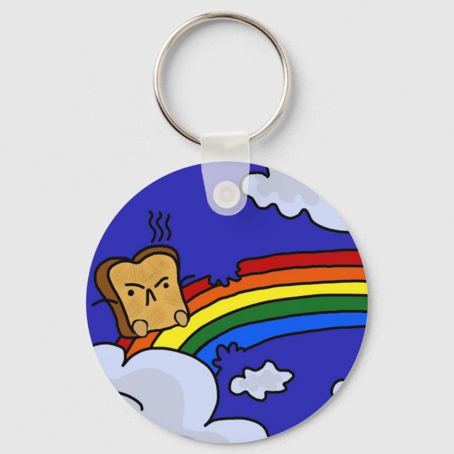 Toasty Rainbow Keychain (Front)