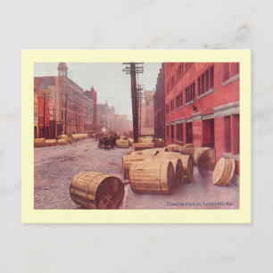 Tobacco Barrels, Louisville, Kentucky Vintage Postcard