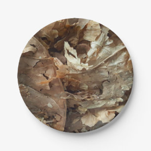 Tobacco Leaf Cigar Bar Lounge Paper Plate