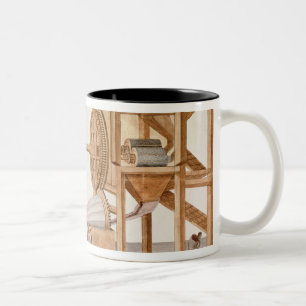 Tobacco Sieving Machine from the Royal Tobacco Two-Tone Coffee Mug