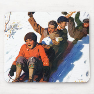 Tobagganing Mouse Pad