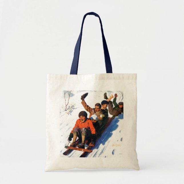 Tobagganing Tote Bag (Front)