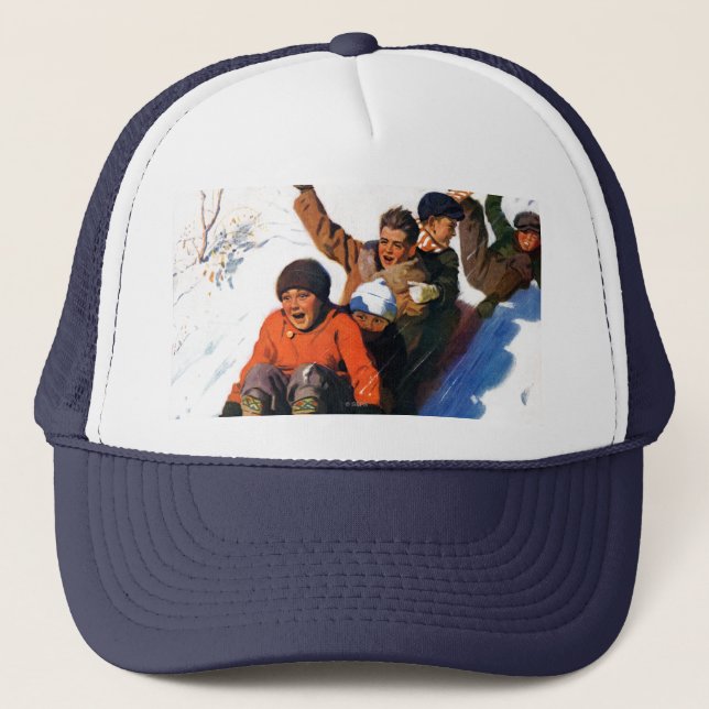 Tobagganing Trucker Hat (Front)