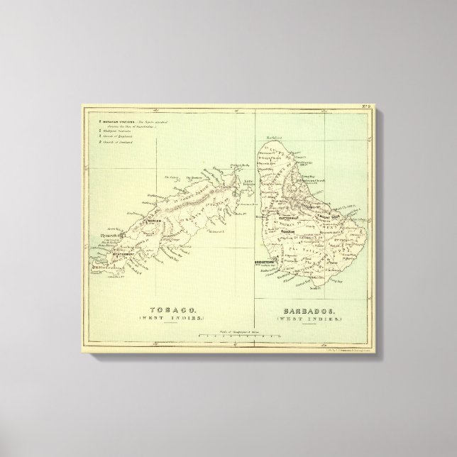 Tobago Barbados Canvas Print (Front)