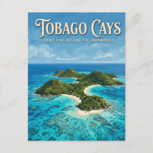 Tobago Cays Saint Vincent and the Grenadines Postcard