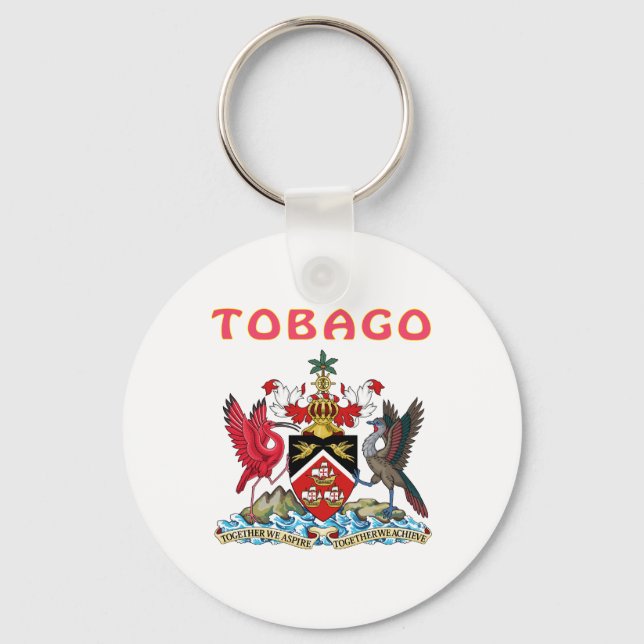 Tobago Coat Of Arms Keychain (Front)
