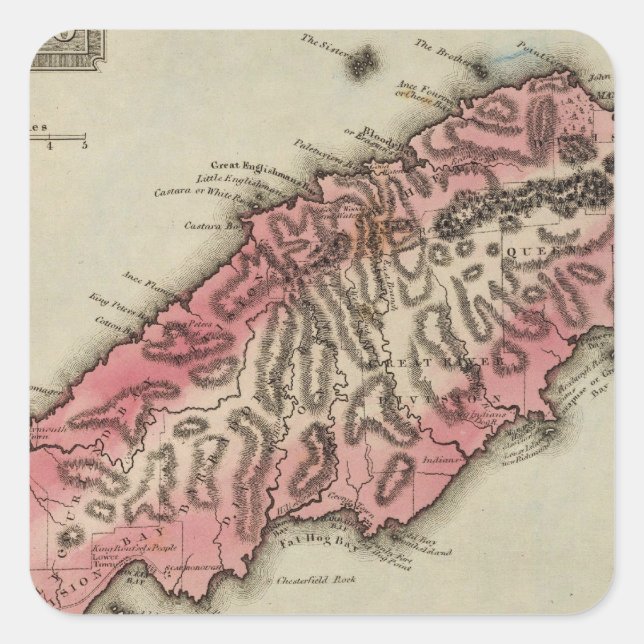 Tobago Square Sticker (Front)